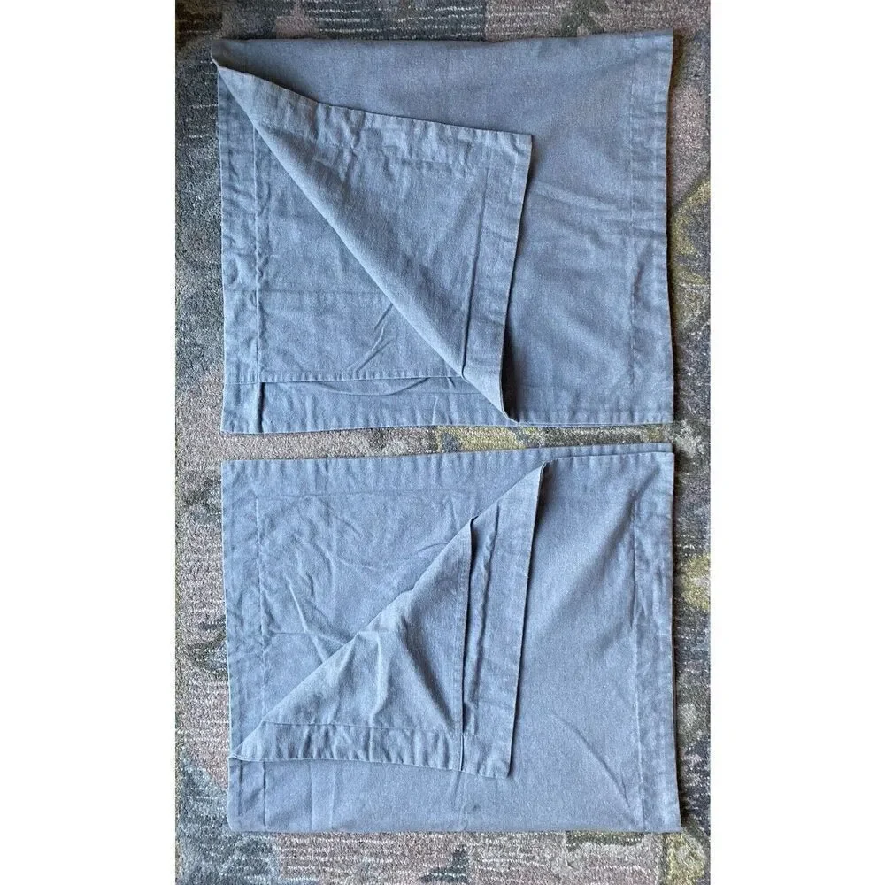 Cuddl Duds Grey Flannel Bed Pillowcase Shams